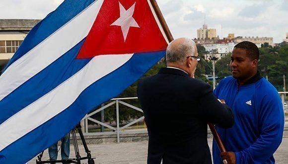 abanderan delegacion cubana beisbol Pelota Cubana USA