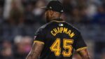 Aroldis Chapman salva ante los Yankees y suma 8 en el mes de septiembre