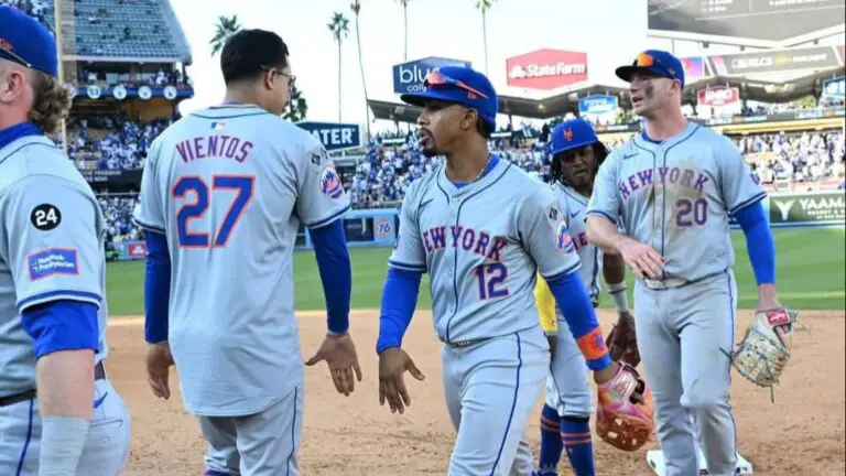 Mark Vientos encaminó la primera victoria de los Mets ante Dodgers