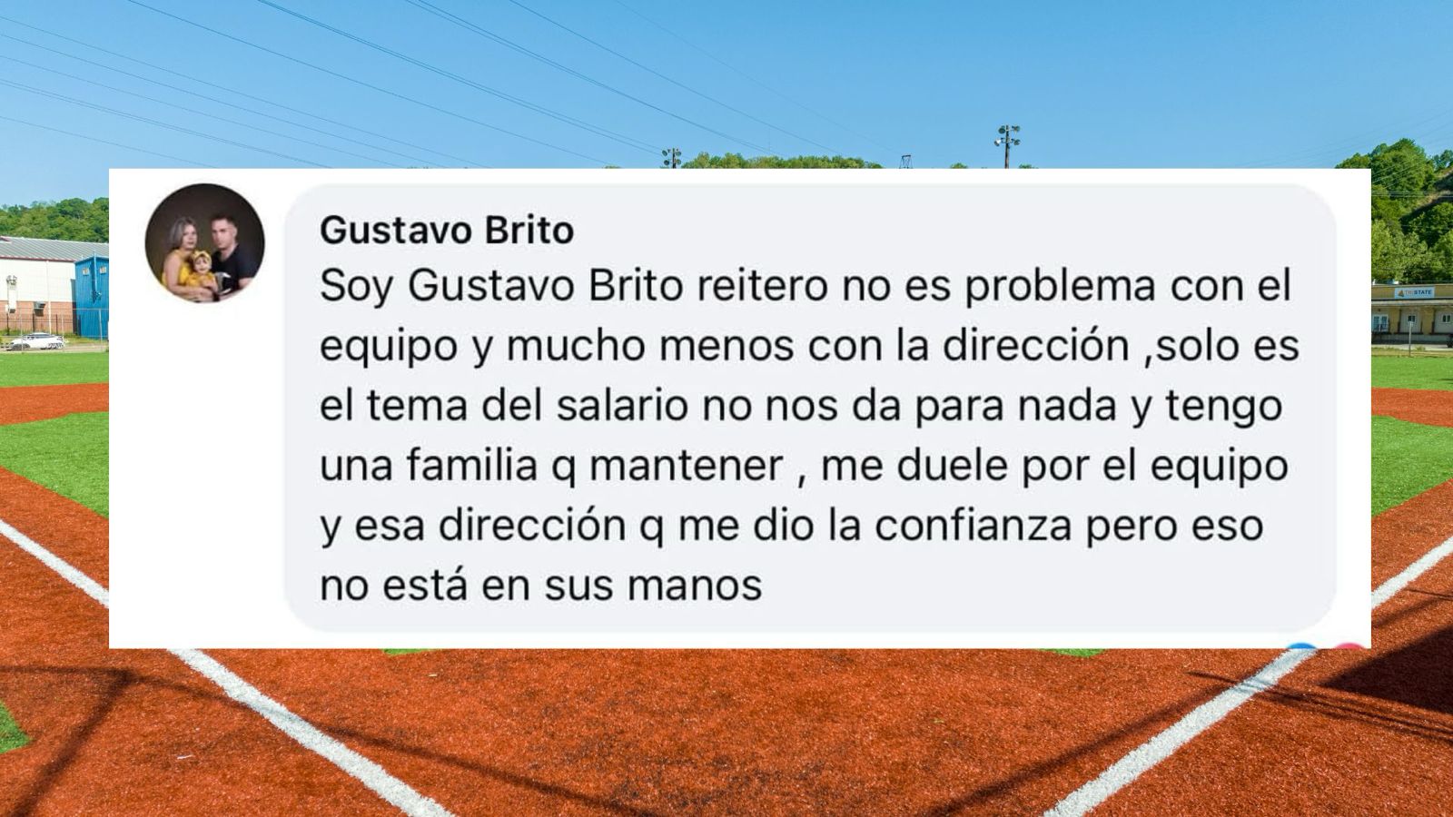 Declaraciones de Gustavo Brito sobre el salario en las Series Nacionales