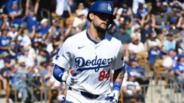 Andy Pagés pega jonrón en triunfo de los Dodgers de Los Ángeles.