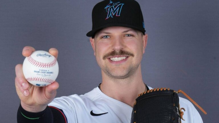 Llenando la zona, Janson Junk arranca con fuerza en los Marlins