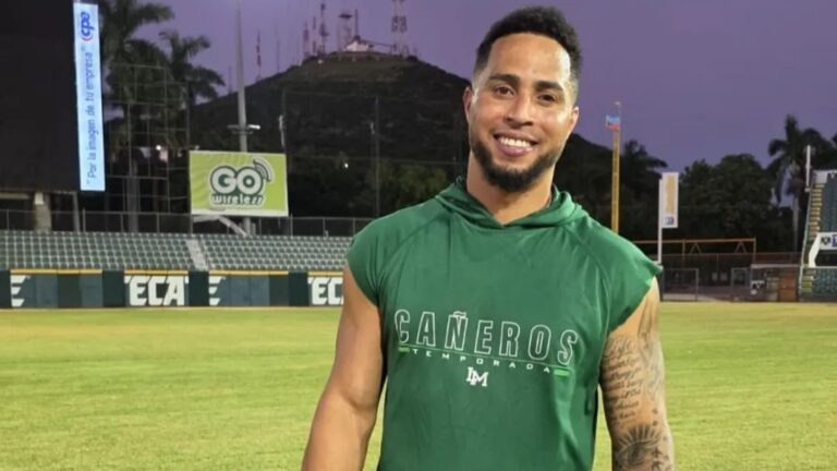Leonys Martín llega a los entrenamientos de los Cañeros de Los Mochis