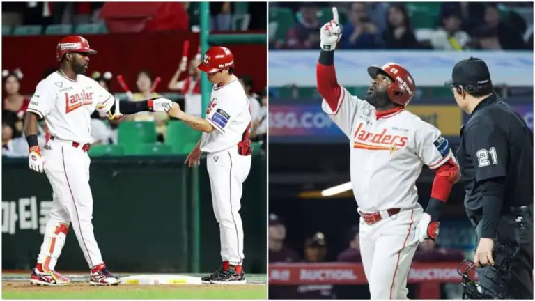 Guillermo Heredia sigue encendido en la KBO, llegando a tres jonrones y 10 remolcadas