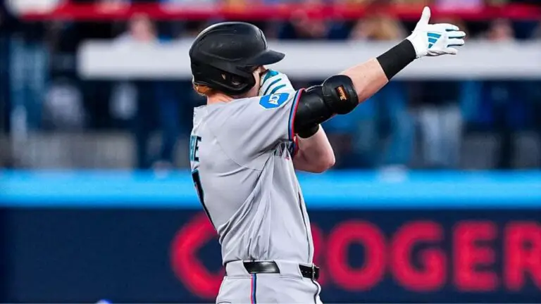La actuación de múltiples hits de Owen Caissie lleva a Marlins a su cuarta victoria consecutiva