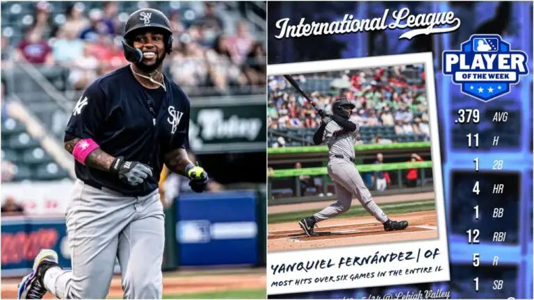 Yanquiel Fernández es elegido Jugador de la Semana en Triple A