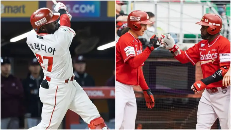 Guillermo Heredia remolca dos carreras y llega a 72 empujadas en la KBO Guillermo Heredia remolca dos carreras y llega a 72 empujadas en la KBO