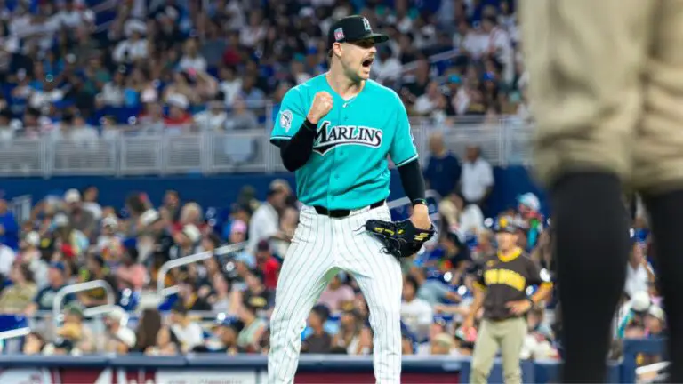 A pesar de la falta de brazos disponibles, los Marlins consiguen la blanqueada A pesar de la falta de brazos disponibles, los Marlins consiguen la blanqueada